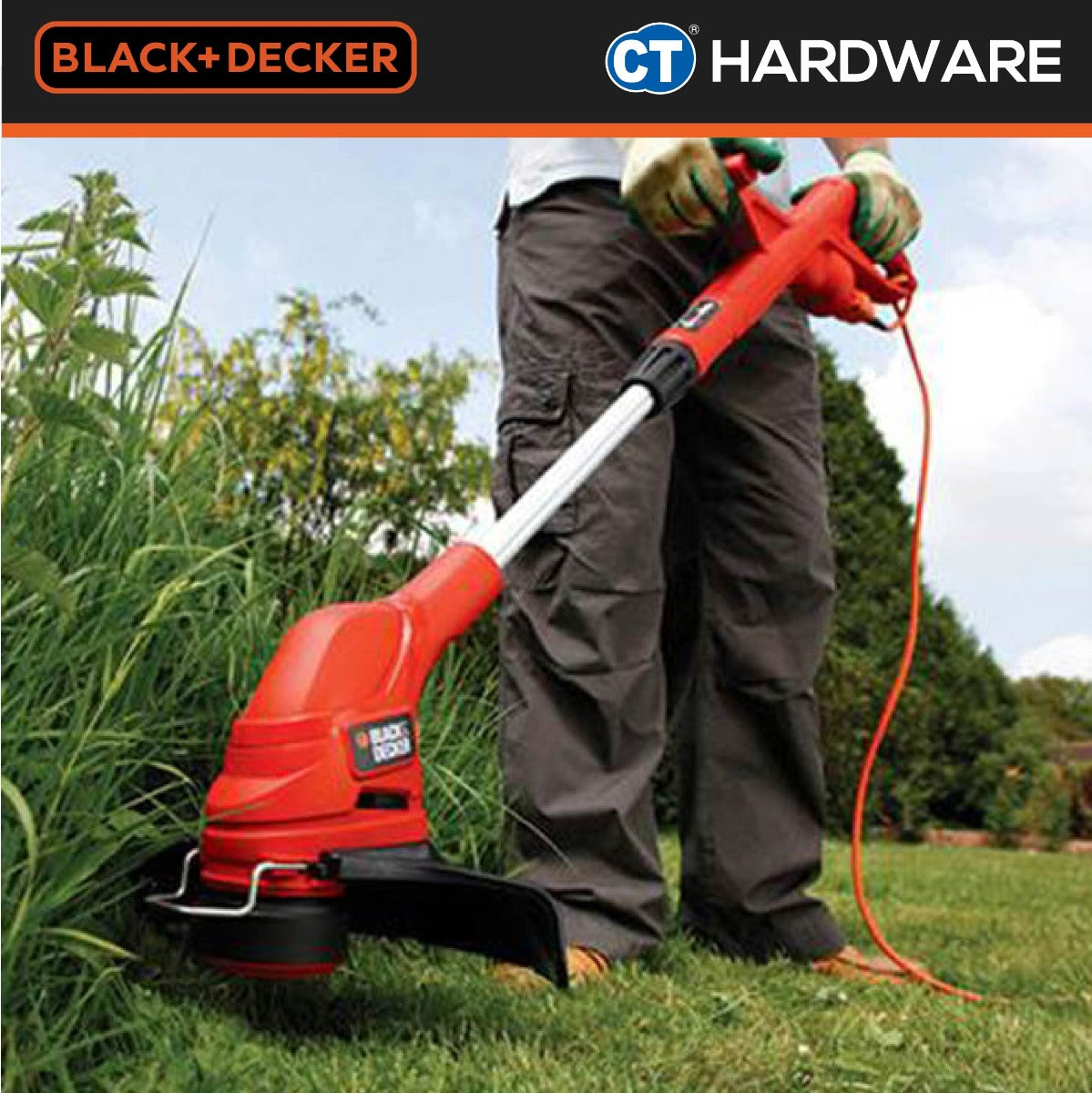 BLACK+DECKER GL300XD String Trimmer / Grass Trimmer 300W 11000RPM