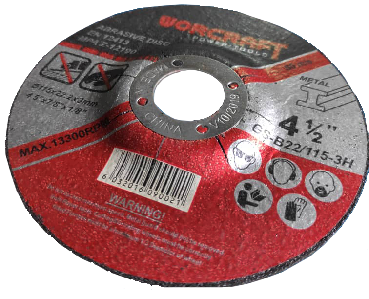 WORCRAFT GS-B22/115-3H METAL CUTTING DISC (GSB221153H)