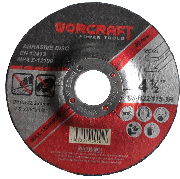 WORCRAFT GS-B22/115-3H METAL CUTTING DISC (GSB221153H)