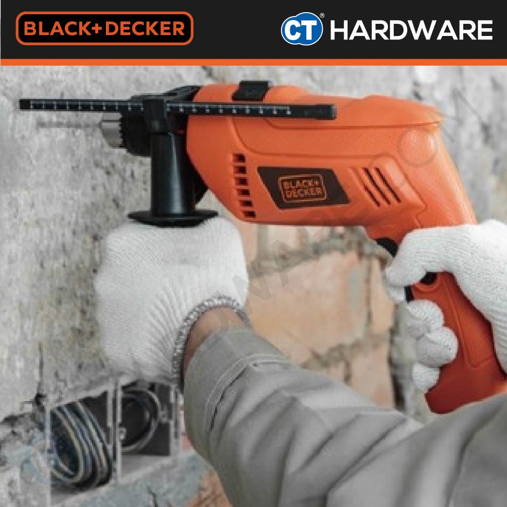 BLACK+DECKER HD650BXH-B1 Percussion Hammer Drill 550W C/W Accessories And Tool Box