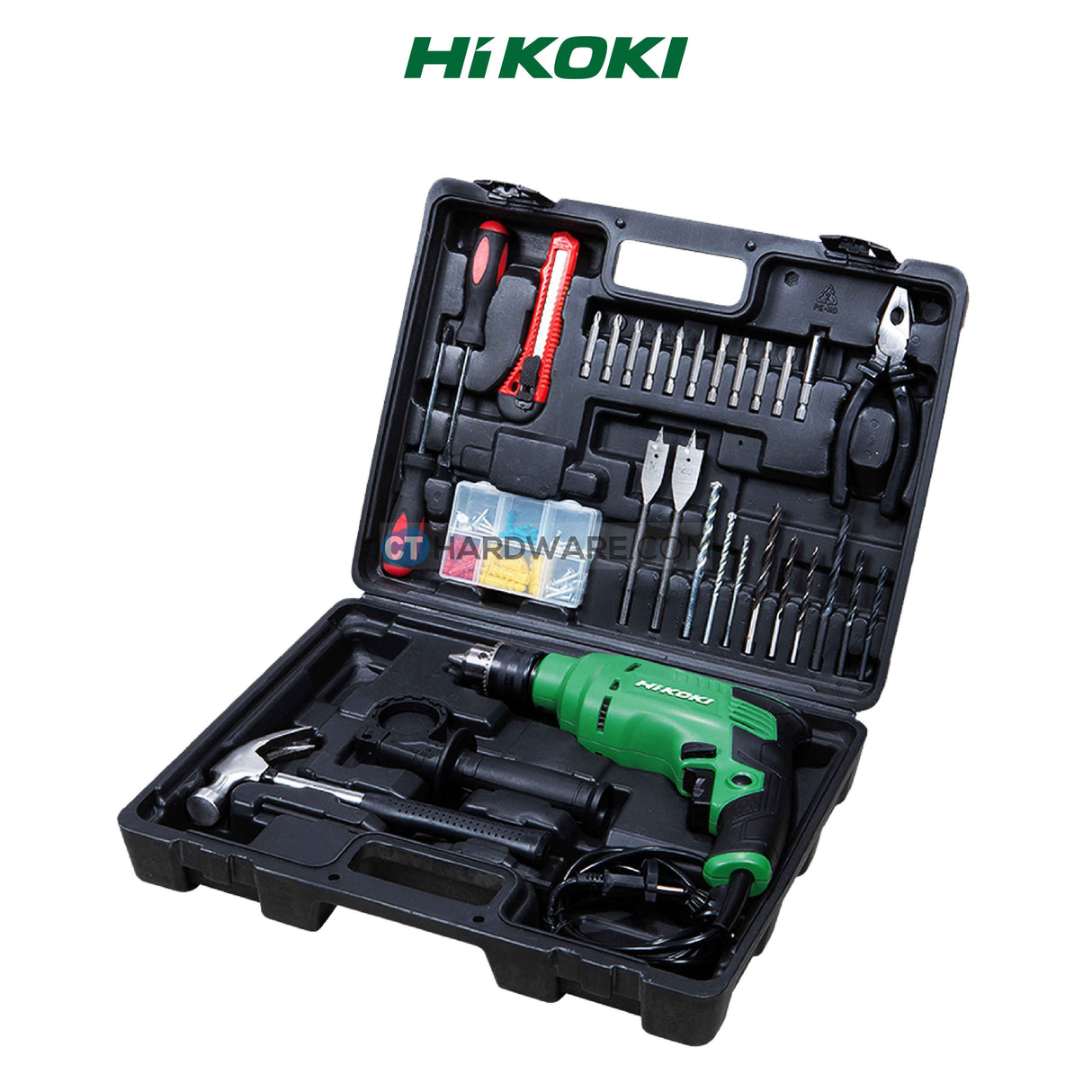 Hikoki DV13VST Impact Drill 13mm 550W 3000Rpm 1/2" (Variable Speed/Reversible)