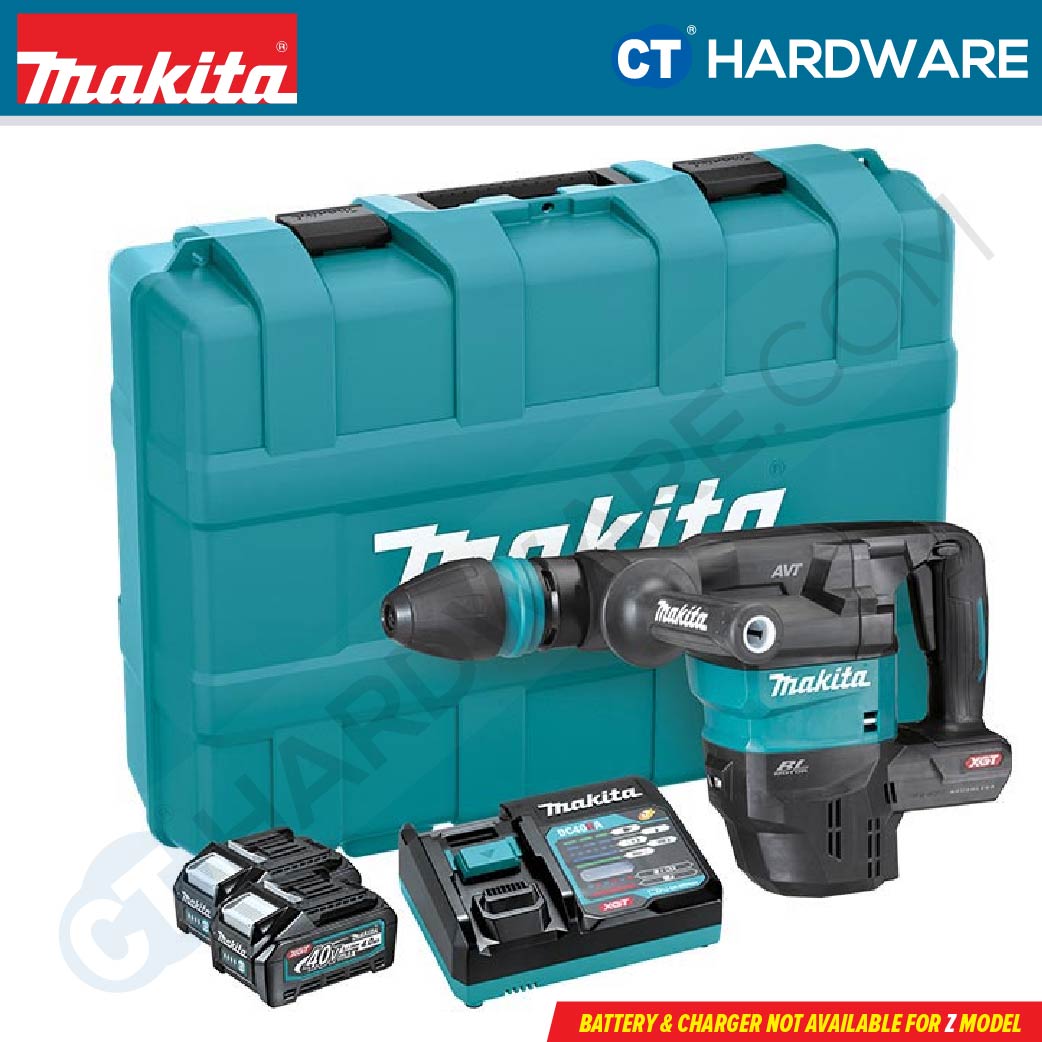 Makita HM001GM202/ GZ XGT 40Vmax Cordless Brushless SDS Max Demolition Hammer 9.4J (Body Only | 2-Battery)