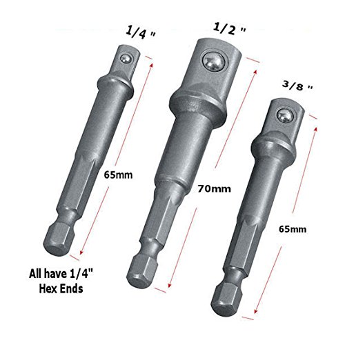 Horusdy SDY-94116 Power Extension Bit Set (pack of 3)