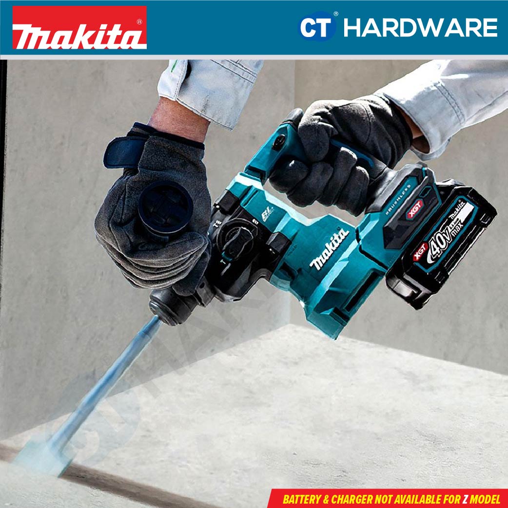 Makita HR010GZ/ GD201 XGT 40Vmax Cordless Brushless SDS Plus Combination Hammer 20mm 2.1J (Body Only | 2-Battery)