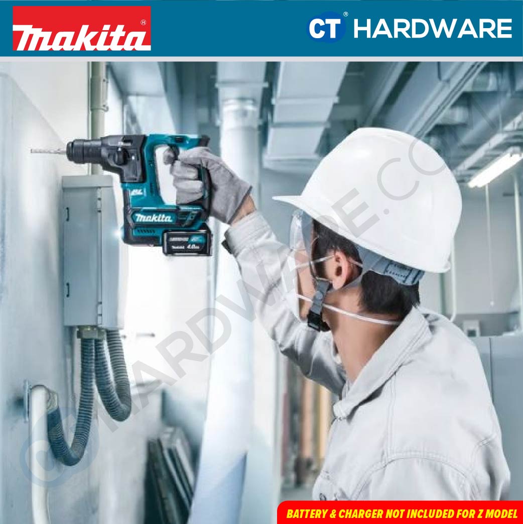 Makita HR166DSMJ/ DWAJ/ DZ CXT 12Vmax Cordless Brushless SDS Plus Rotary Hammer 2-Mode 16mm (Body Only | 2-Battery)