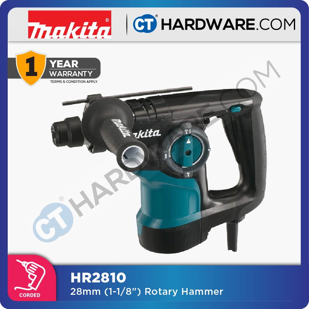 Makita HR2810 SDS Plus Combination Hammer 3-Mode 800W 28mm 2.9J