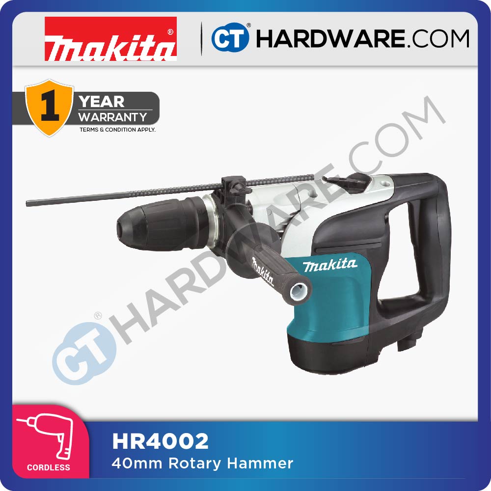 Makita HR4002 SDS Max Rotary Hammer 2-Mode 1050W 40mm 6.2J