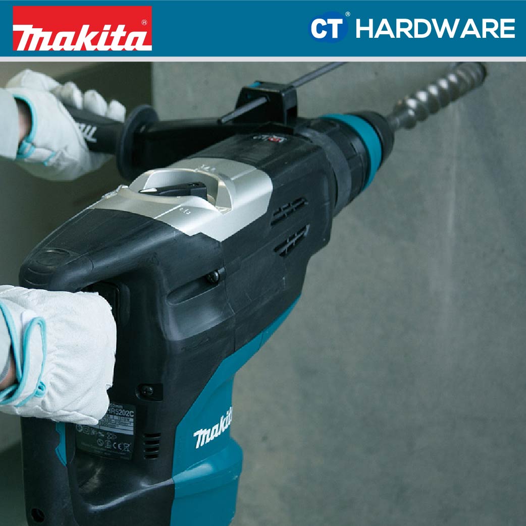 Makita HR5202C SDS Max Rotary Hammer 2-Mode 1510W 52mm 21J