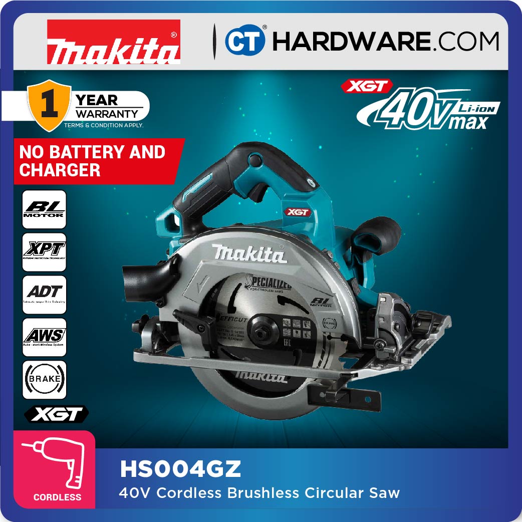 Makita HS004GM201 Cordless Circular Saw 40Vmax 7-1/2" & 7-1/4"