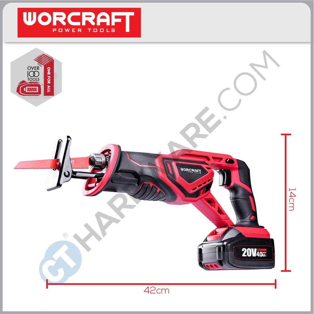 WORCRAFT CSS-S20LI CORDLESS SABRE SAW 20V 3000RPM (CSSS20LI)