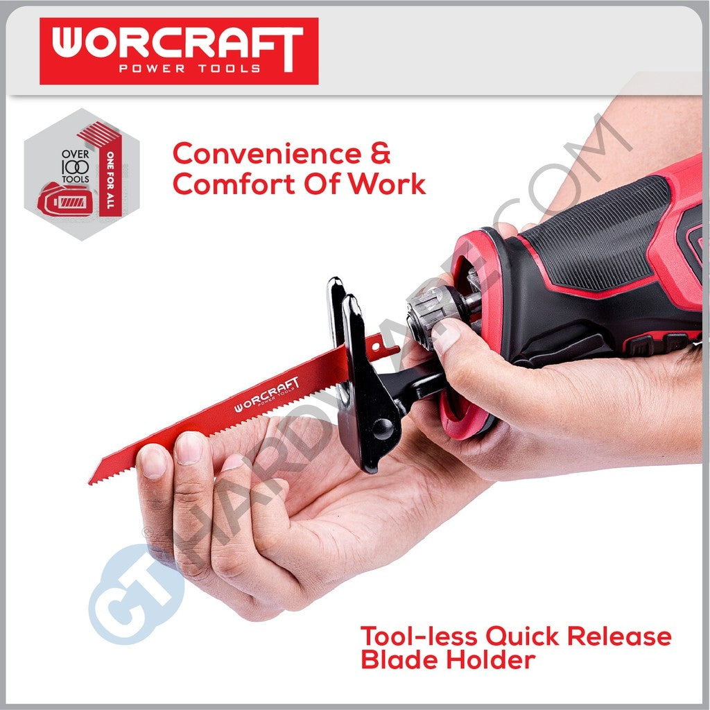 WORCRAFT CSS-S20LI CORDLESS SABRE SAW 20V 3000RPM (CSSS20LI)