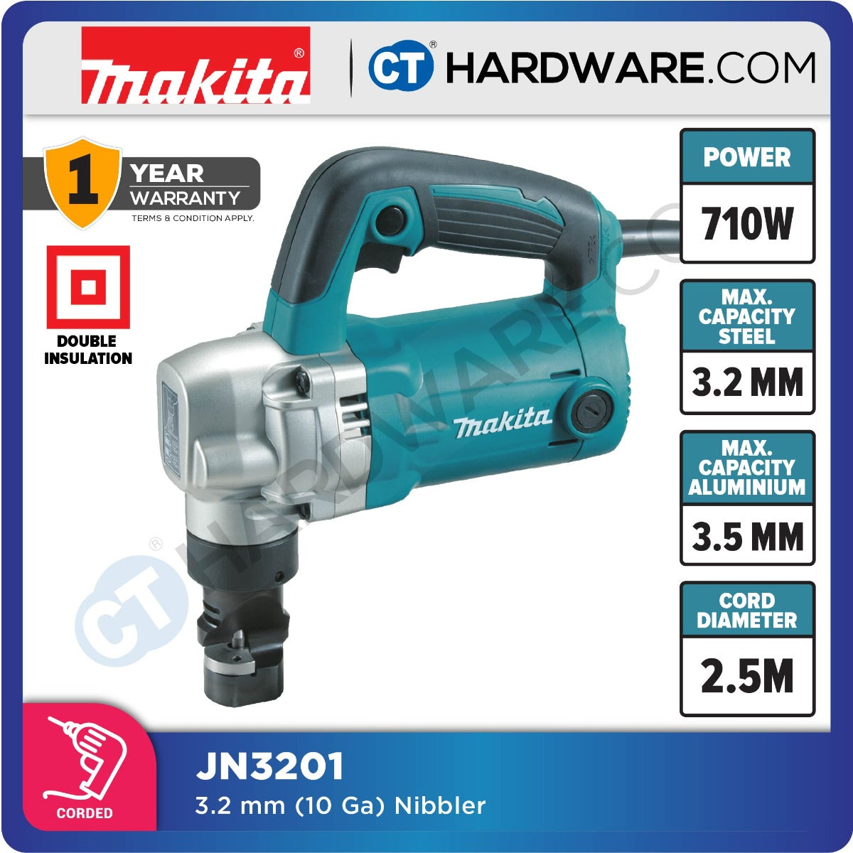 Makita JN3201 Nibbler 710W 3.2mm