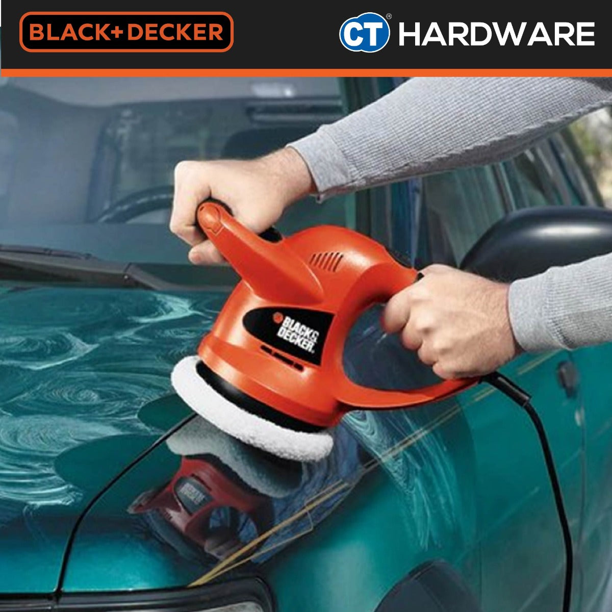 BLACK+DECKER KP600 Random Orbit Waxer & Polisher 60W 152MM