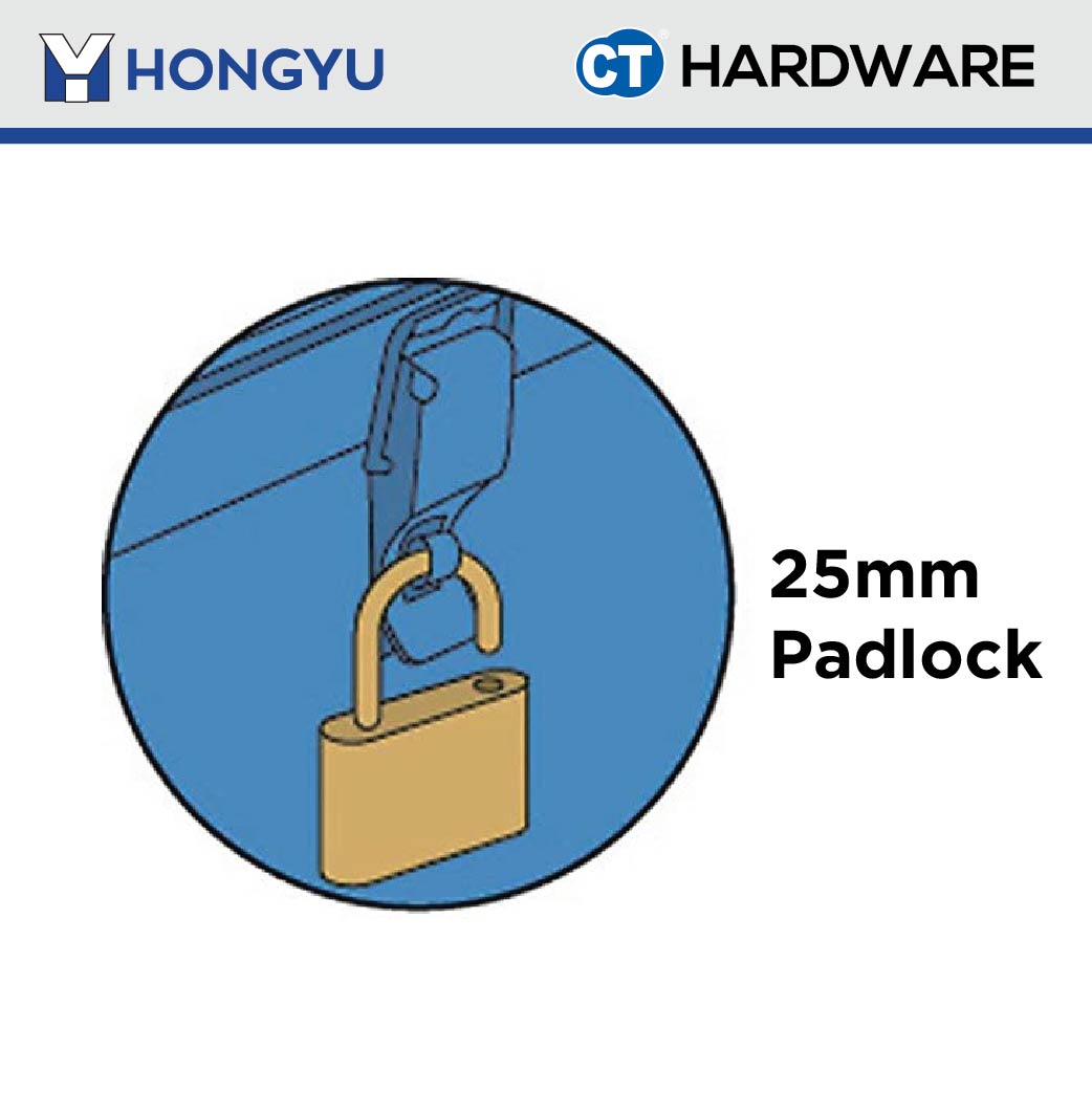HONG YU KR03 METAL TOOL BOX 1 LAYER 420MM X 170MM X 130MM ( BLUE COLOR ) = JS03