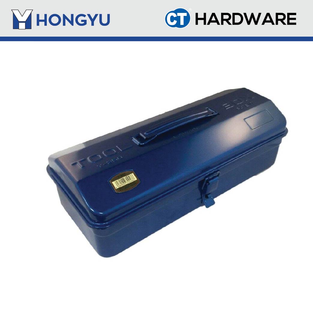 HONG YU KR03 METAL TOOL BOX 1 LAYER 420MM X 170MM X 130MM ( BLUE COLOR ) = JS03