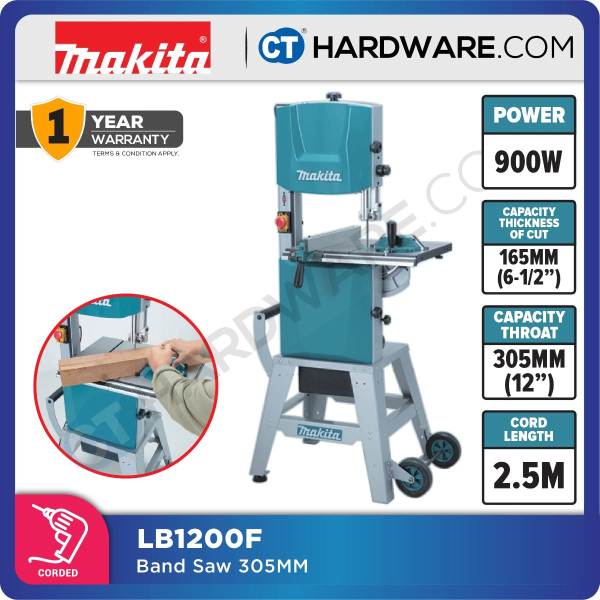 Makita LB1200F Band Saw 12" 305mm 900W
