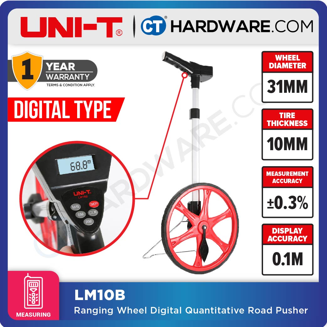 UNI-T LM10B RANGING WHEEL DIGITAL QUANTITATIVE ROAD PUSHER ( DIGITAL )