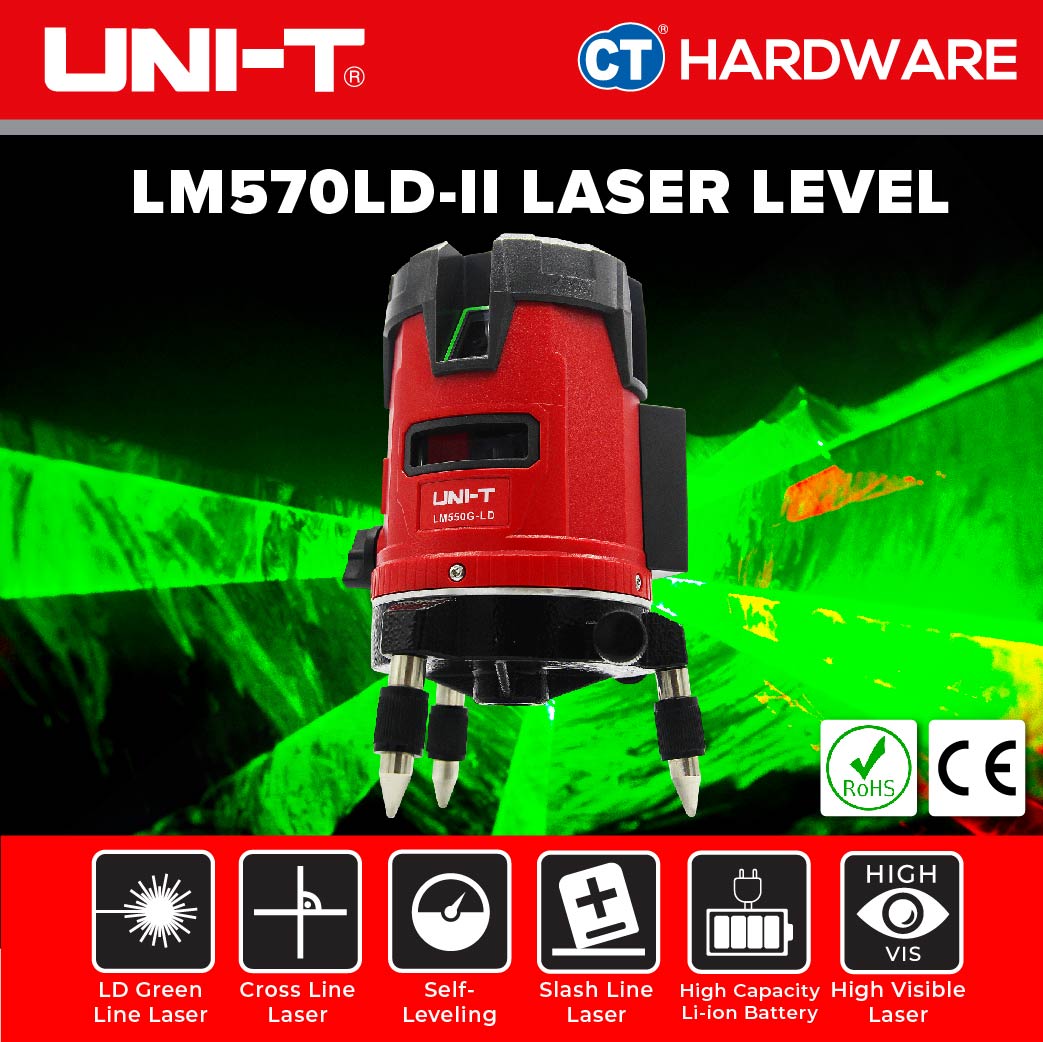 UNI-T LM550G-LD Green Laser Level 5 Lines