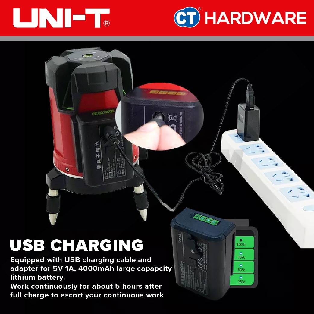 UNI-T LM550G-LD Green Laser Level 5 Lines