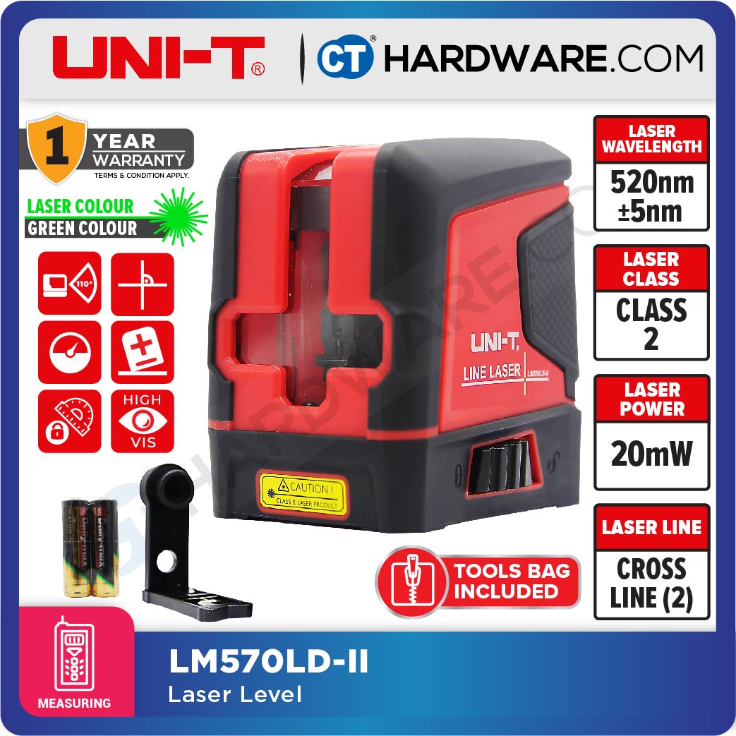 UNI-T LM570LD-II Green Laser Level 2 Lines