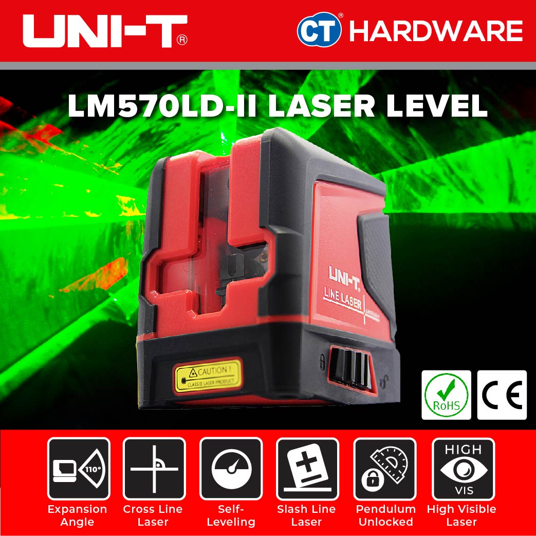 UNI-T LM570LD-II Green Laser Level 2 Lines