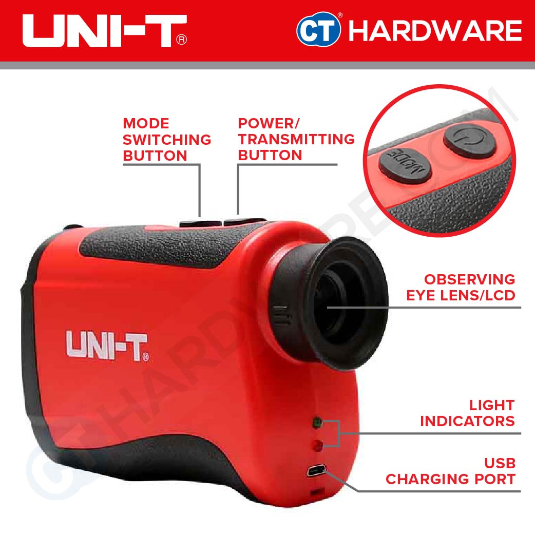 UNI-T LM600 LASER RANGEFINDER 5 - 600 METER