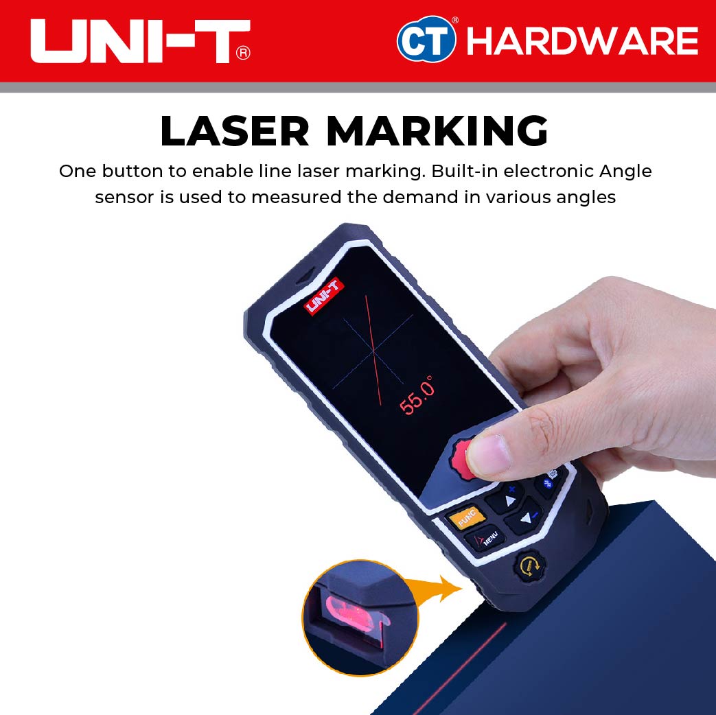 UNI-T LM80D PRO Laser Distance Meter 80m