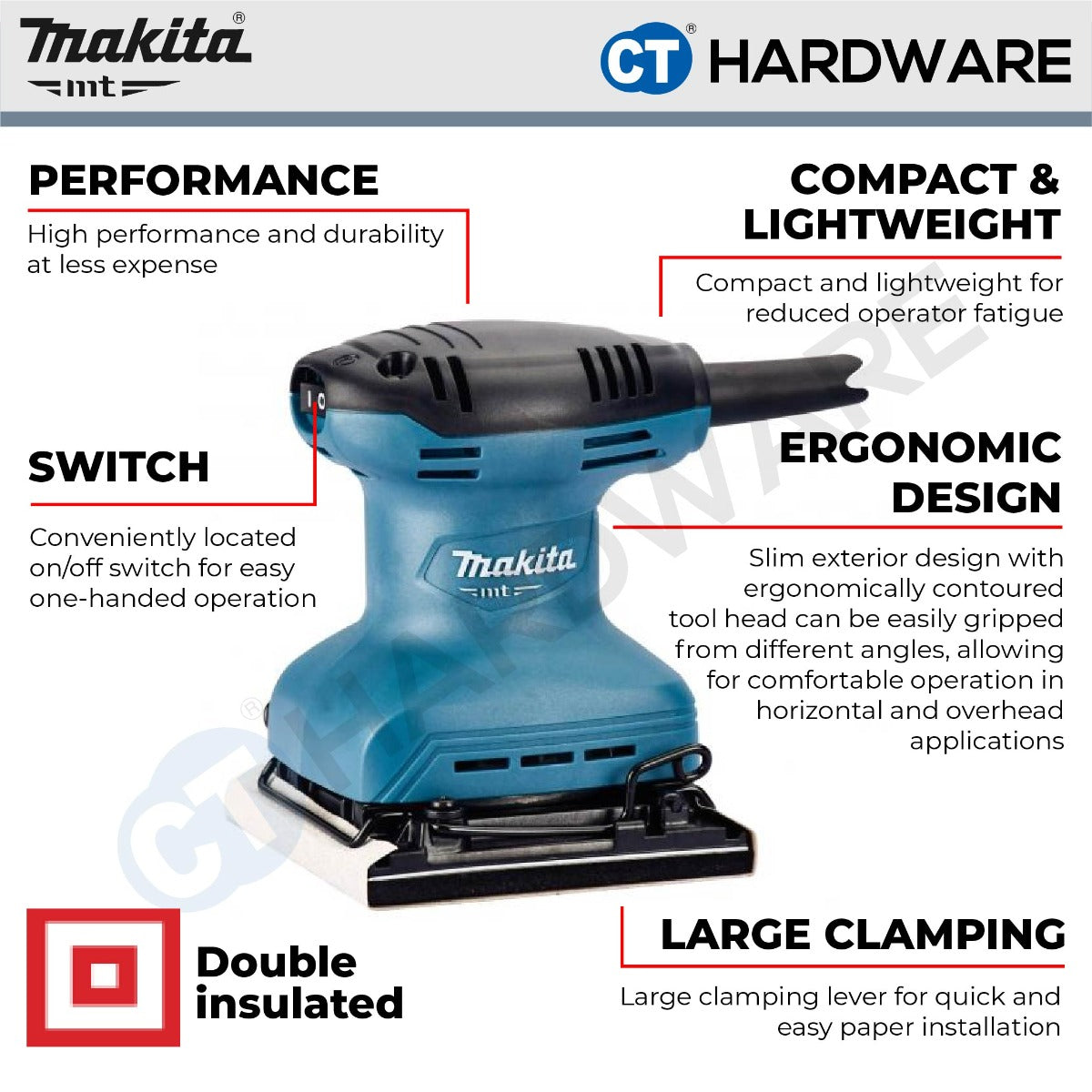 MAKITA MT M9200B Finishing Sander 180W