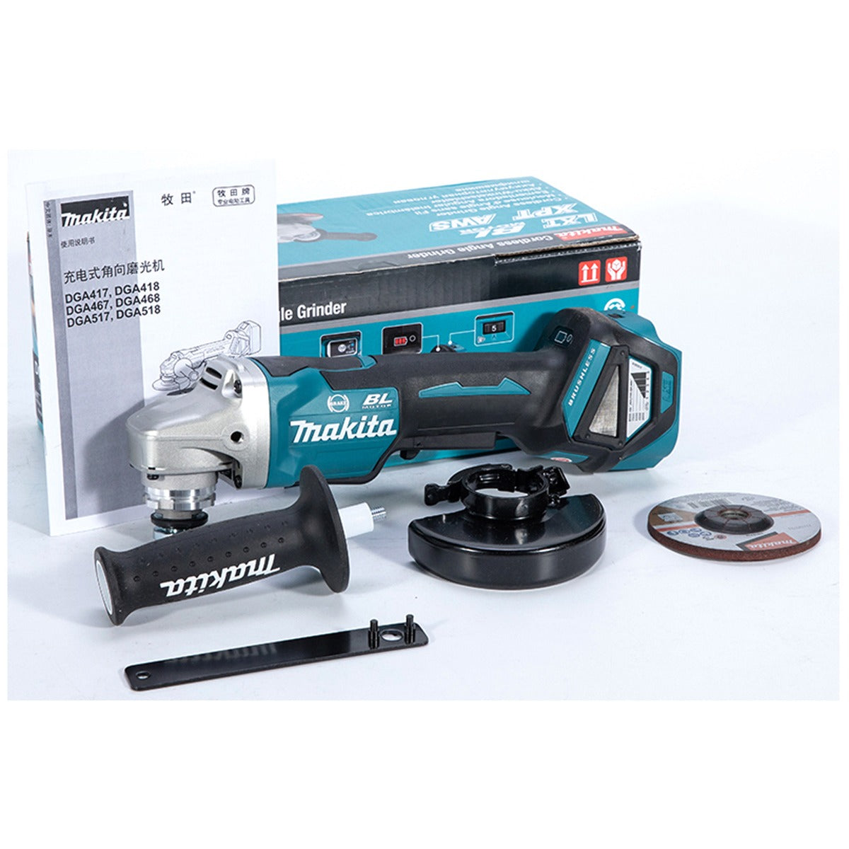 Makita DGA418Z LXT 18V Cordless Brushless Angle Grinder 18V 4" 100mm (Paddle Switch) (Body Only)