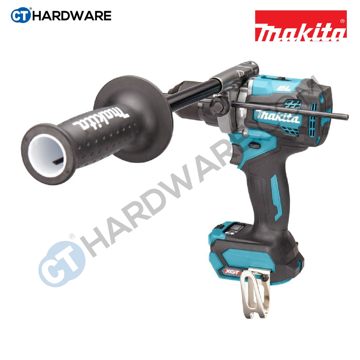 Makita HP001GD201 XGT 40Vmax Cordless Brushless Hammer Driver Drill 13mm 125NM Incl. 2x 2.5Ah Battery, 1x Charger
