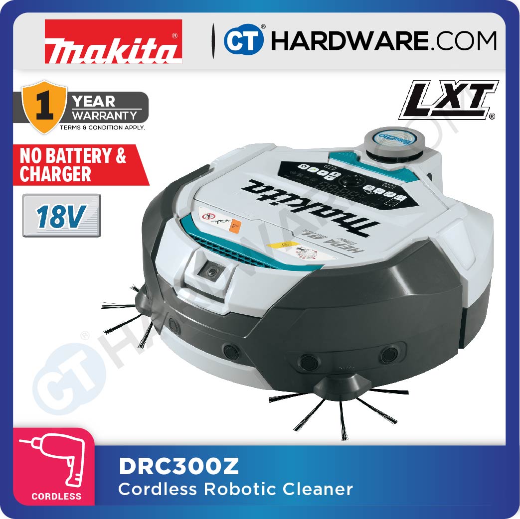 Makita DRC300Z LXT 18V Cordless Brushless Robotic Cleaner 3L (Body Only)