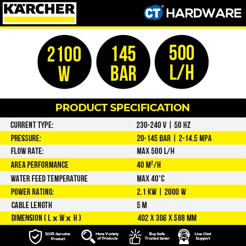 Karcher K5 Power Control Flex Pressure washer 145BAR | 2100W (13247000)