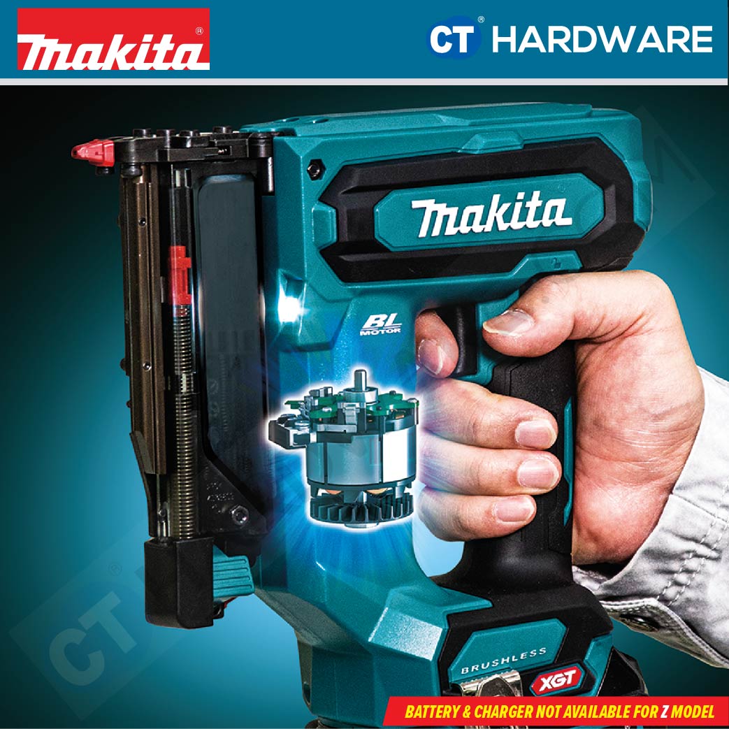 Makita PT001GD101/ GZ XGT 40Vmax Cordless Brushless Pin Nailer 15-35mm (P-Nail) (Body Only | 1-Battery)