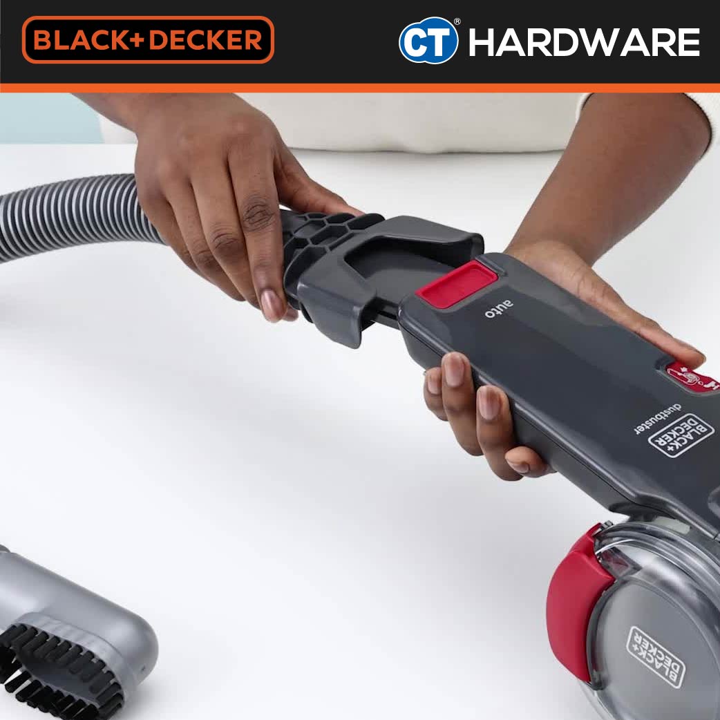 BLACK+DECKER PV1200AV PIVOT AUTO CAR VACUUM CLEANER ( CYCLONE ) 12V 1060L/MIN 440ML DUSTBOWL CABLE 5 METER