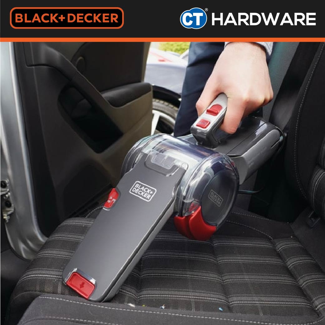 BLACK+DECKER PV1200AV PIVOT AUTO CAR VACUUM CLEANER ( CYCLONE ) 12V 1060L/MIN 440ML DUSTBOWL CABLE 5 METER