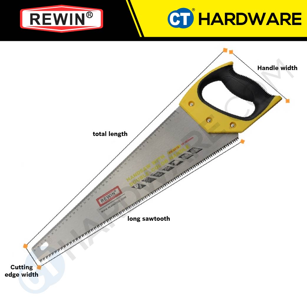 REWIN RB6620 HANDSAW 500MM LARGE HOUSEHOLD HANDSAW