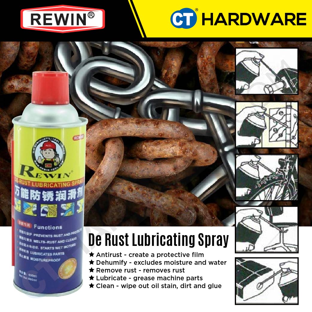 REWIN RCX400 DE RUST LUBRICATING SPRAY 400ML