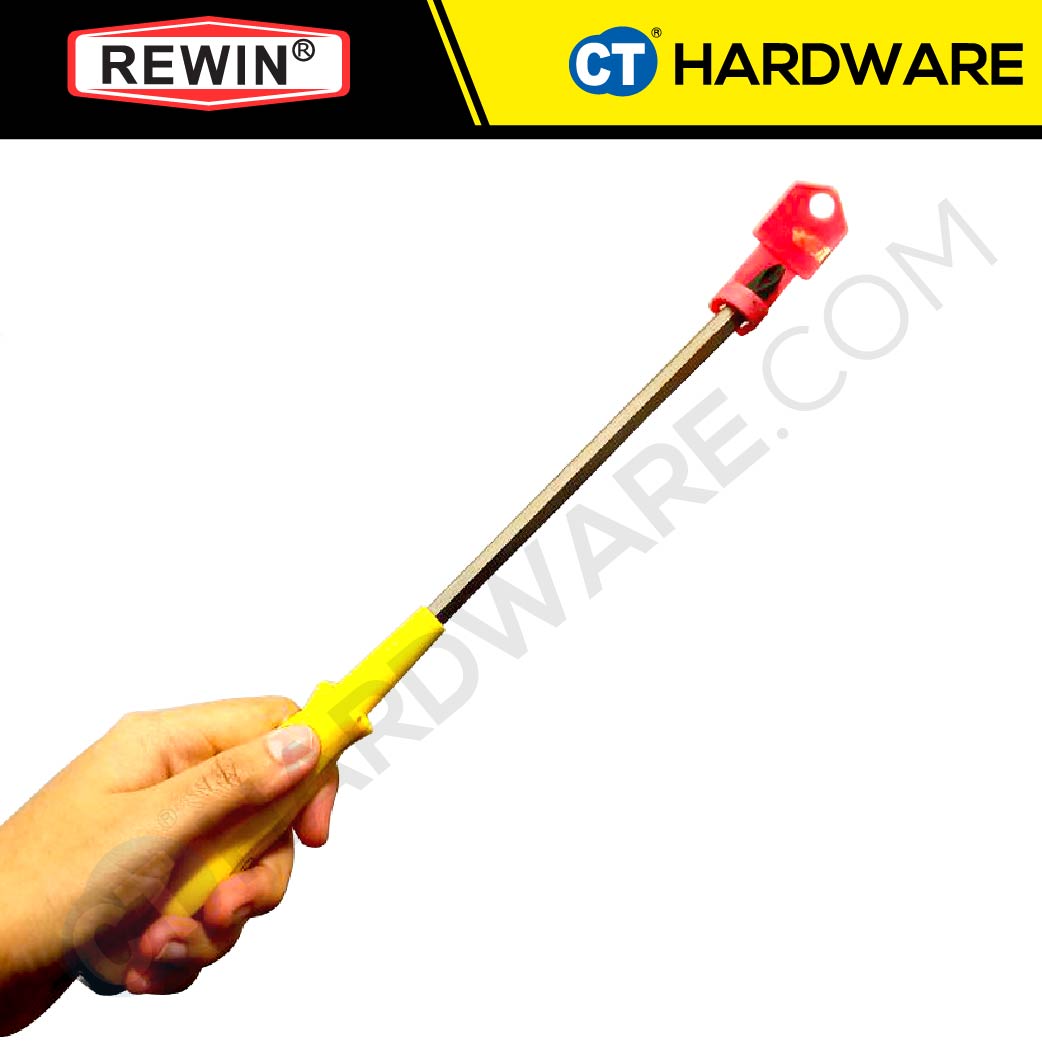REWIN RCX6150 | RCX8200 | RCX8250 HEAVY DUTY SCREWDRIVER SIZE 150MM | 200MM | 250MM (YELLOW) - 1PC