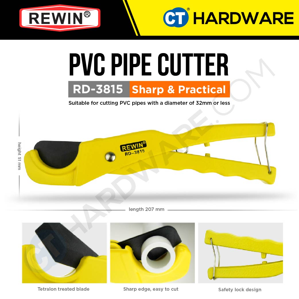 REWIN RD3815 PVC PIPE CUTTER ( SPEEDINESS ) 35MM
