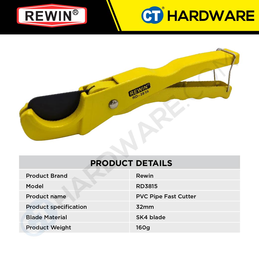 REWIN RD3815 PVC PIPE CUTTER ( SPEEDINESS ) 35MM