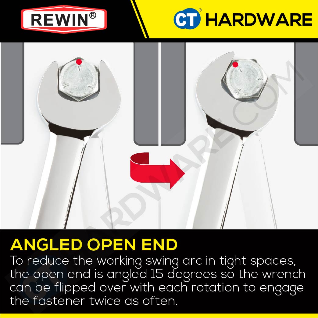Rewin RBL Combination Wrench 8mm - 23mm, 25mm, 26mm, 27mm
