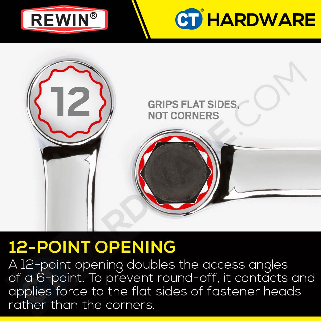Rewin RBL Combination Wrench 8mm - 23mm, 25mm, 26mm, 27mm