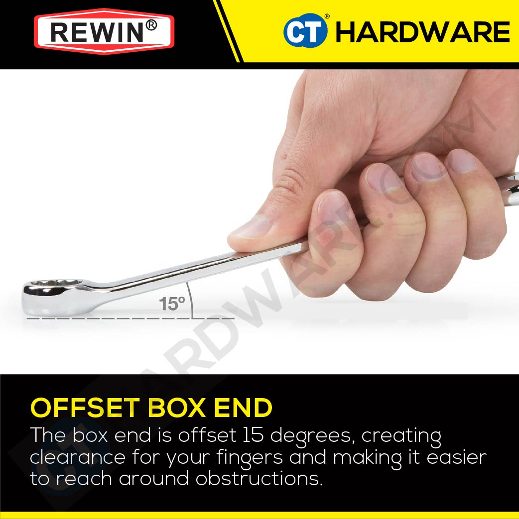 Rewin RBL Combination Wrench 8mm - 23mm, 25mm, 26mm, 27mm