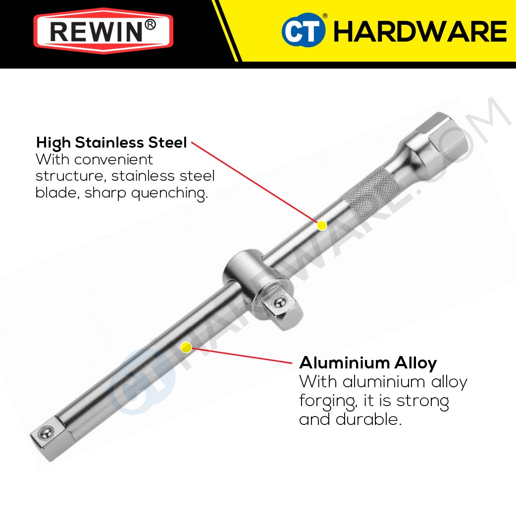 Rewin RHX2250 Sliding T-Bar RHX2250 1/2" x 10"