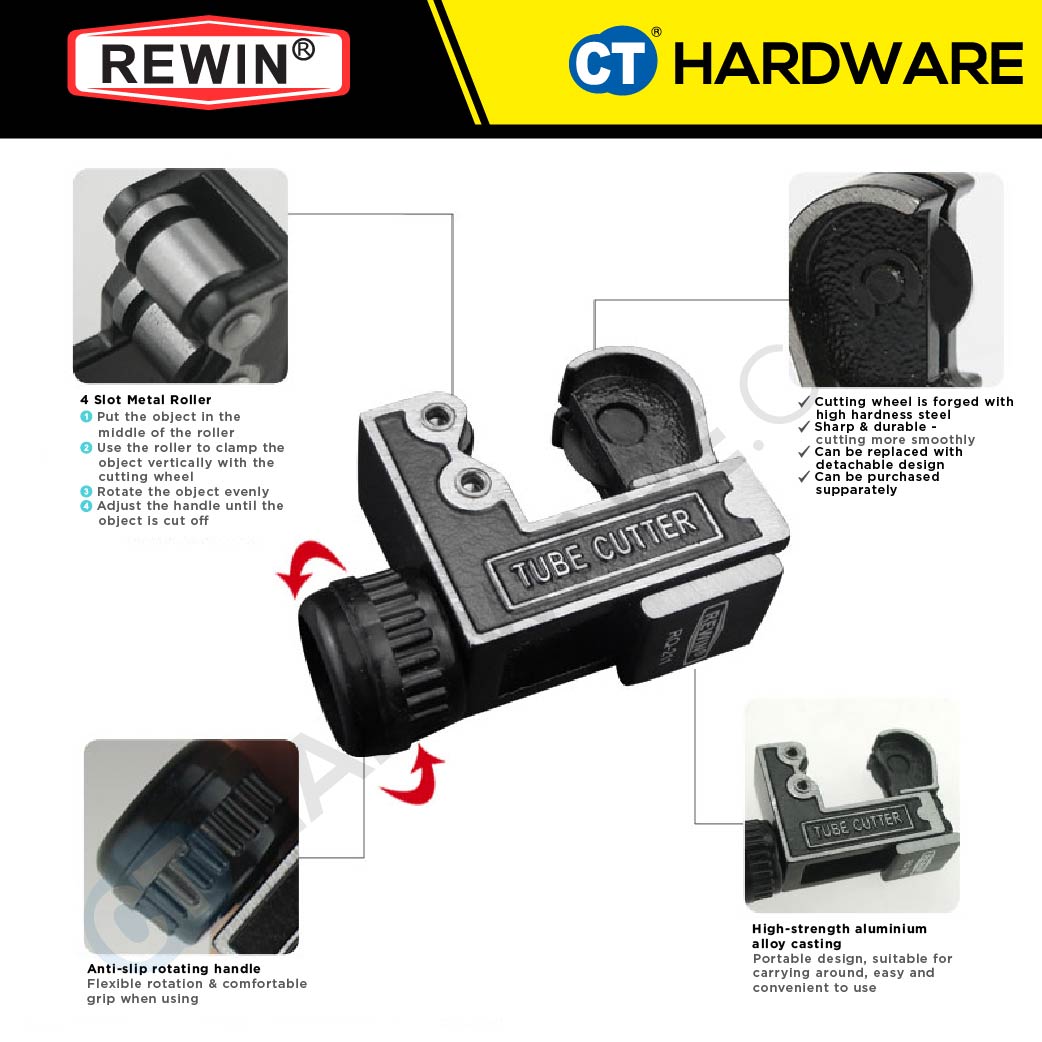 REWIN RQ211 TUBE CUTTER 3" 28MM