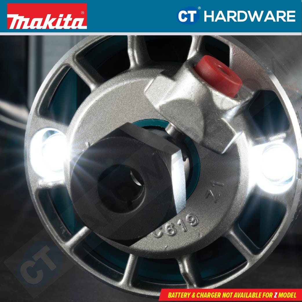 Makita RT001GM212/ GZ23/ GZ24 XGT 40Vmax Cordless Brushless Trimmer 1/4" & 3/8" Collets (Body Only | 2-Battery)