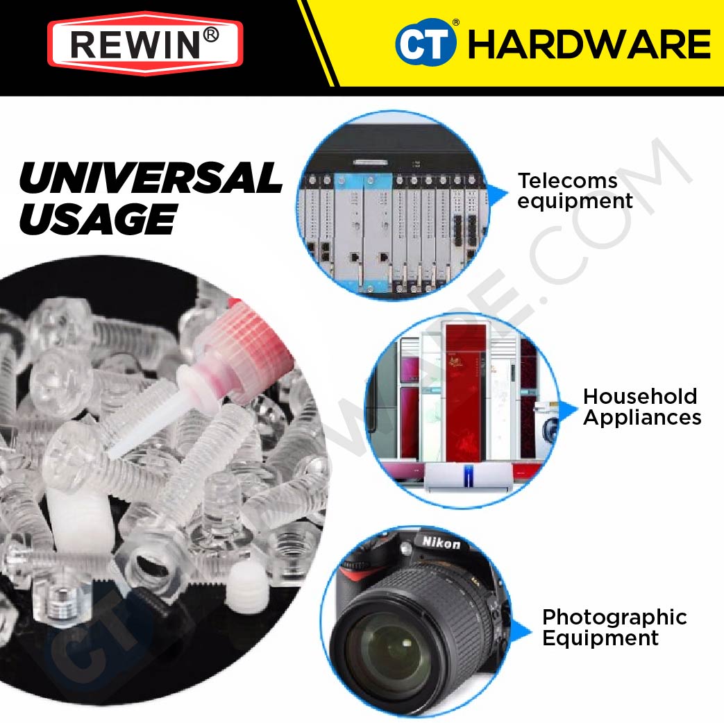 REWIN RY340 SUPER GLUE THREAD LOCK ( ANAEROBIC ADHESIVE ) 50ML FOR TIGHTEN SCREW AND ETC