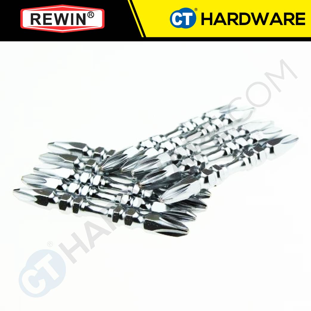 REWIN IMPACT SCREWDRIVER BITS PH2 X 65MM X 6.35MM ( X 10PC ) RZ1065