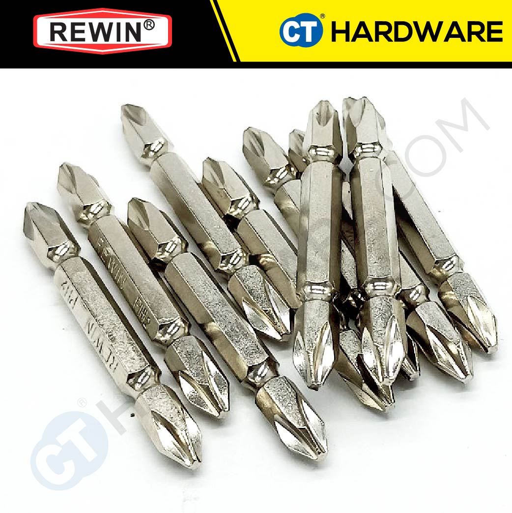 REWIN SCREWDRIVER BITS PH2 X 65MM X 6.35MM ++- S2 SERIES - RZ2065L