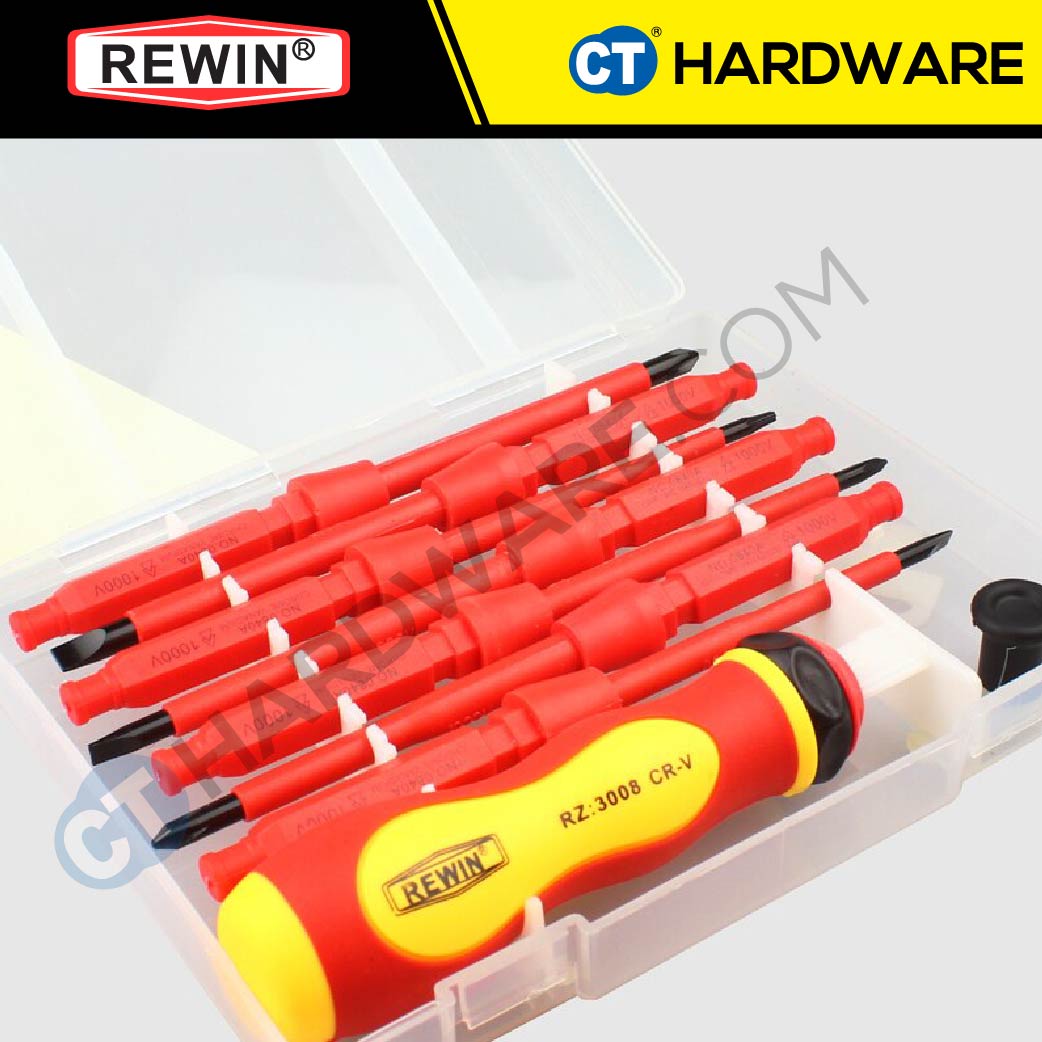 Rewin RZ-3008 8-piece Insulated Screwdriver Set